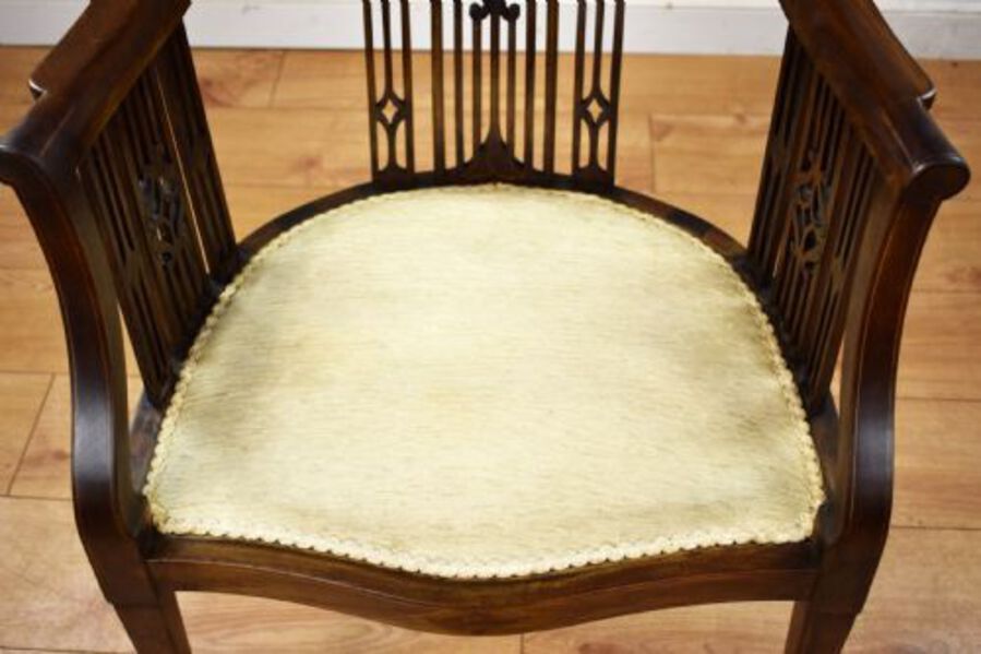 Antique Edwardian Mahogany Desk Chair