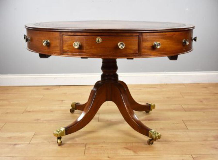 Victorian Mahogany Drum Table