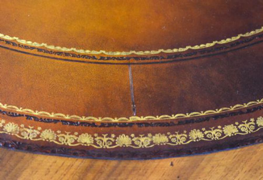Antique Victorian Mahogany Drum Table