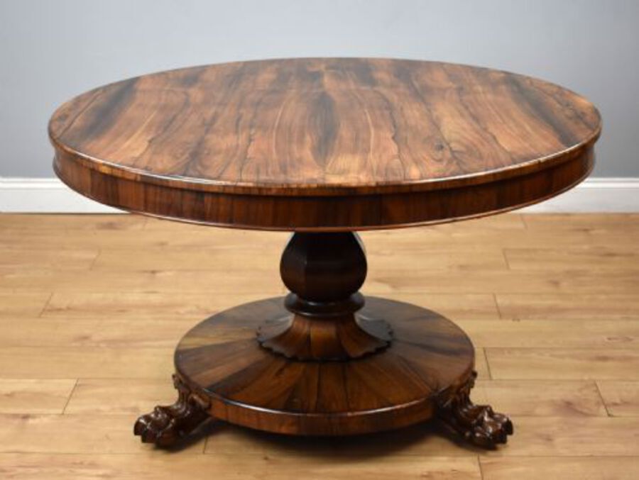 Antique Victorian Rosewood Breakfast Table