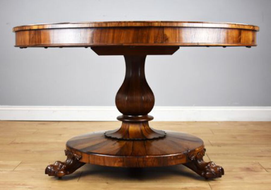 Antique Victorian Rosewood Breakfast Table