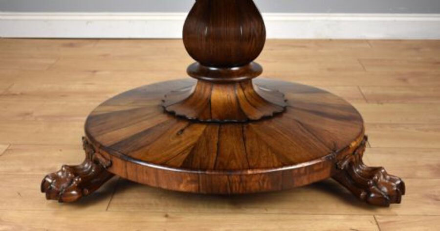 Antique Victorian Rosewood Breakfast Table