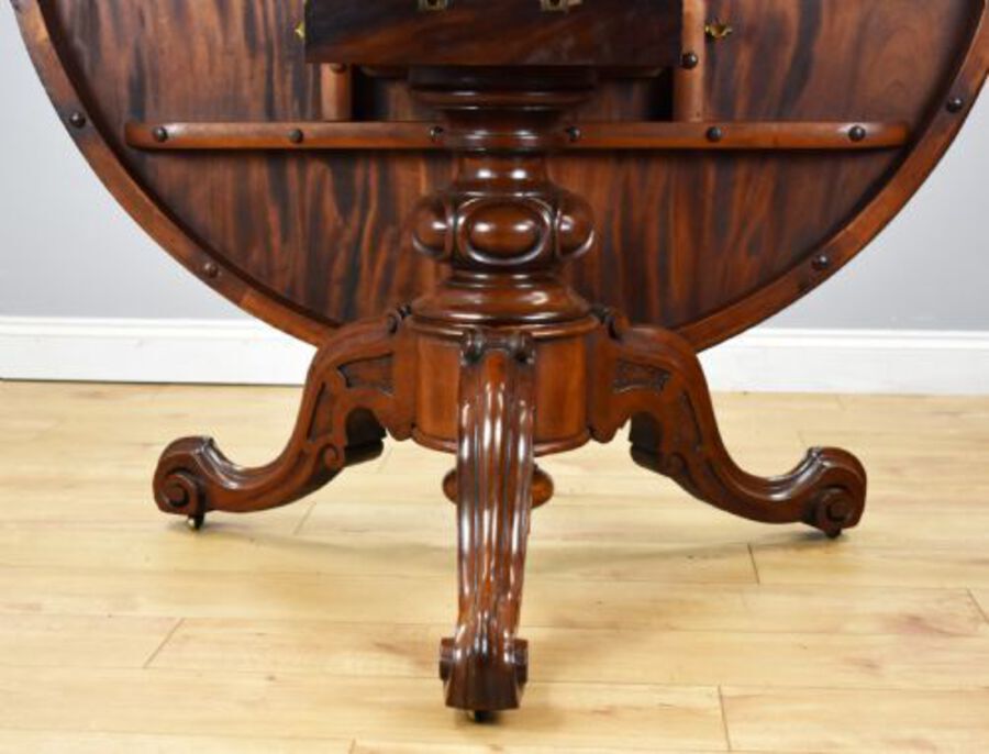 Antique Victorian Mahogany Breakfast Table