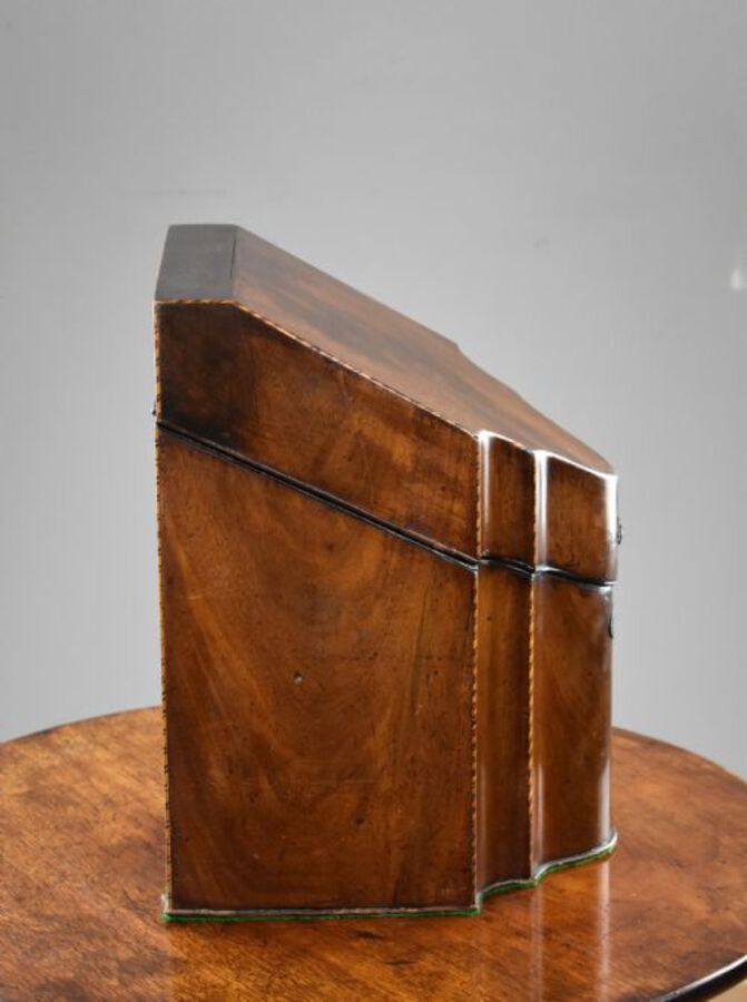 Antique George III Mahogany Knife Box / Stationery Box