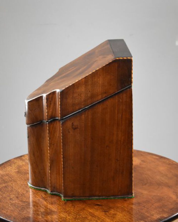Antique George III Mahogany Knife Box / Stationery Box