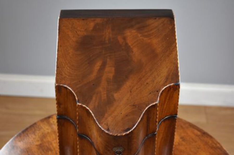 Antique George III Mahogany Knife Box / Stationery Box