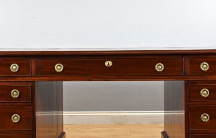 Antique Victorian Mahogany Partners Desk