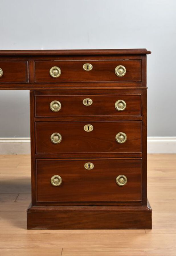 Antique Victorian Mahogany Partners Desk