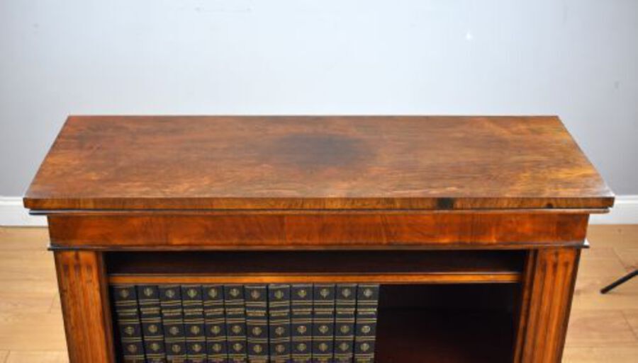 Antique Early Victorian Rosewood Open Bookcase