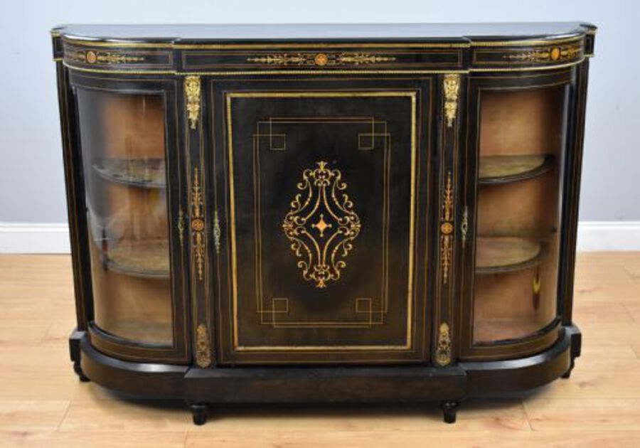 Antique Victorian Ebonised Credenza