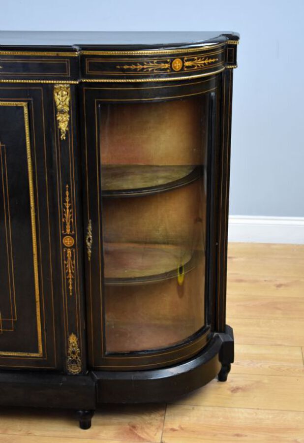 Antique Victorian Ebonised Credenza