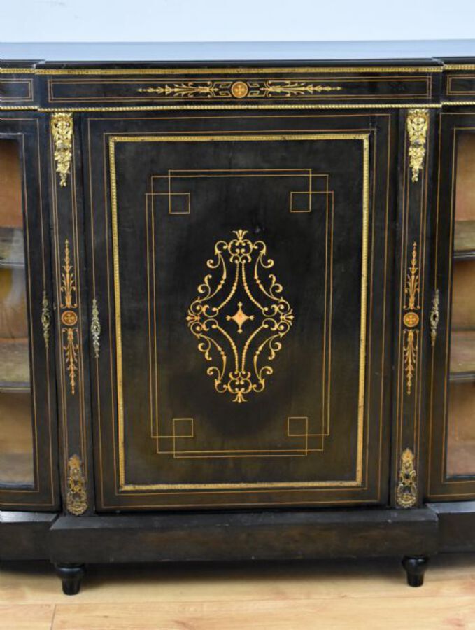 Antique Victorian Ebonised Credenza