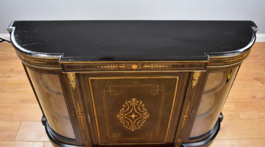 Antique Victorian Ebonised Credenza