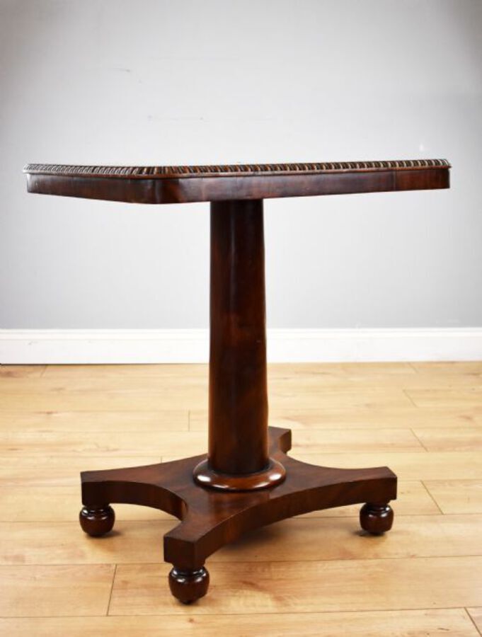 Antique William IV Flame Mahogany Occasional Table