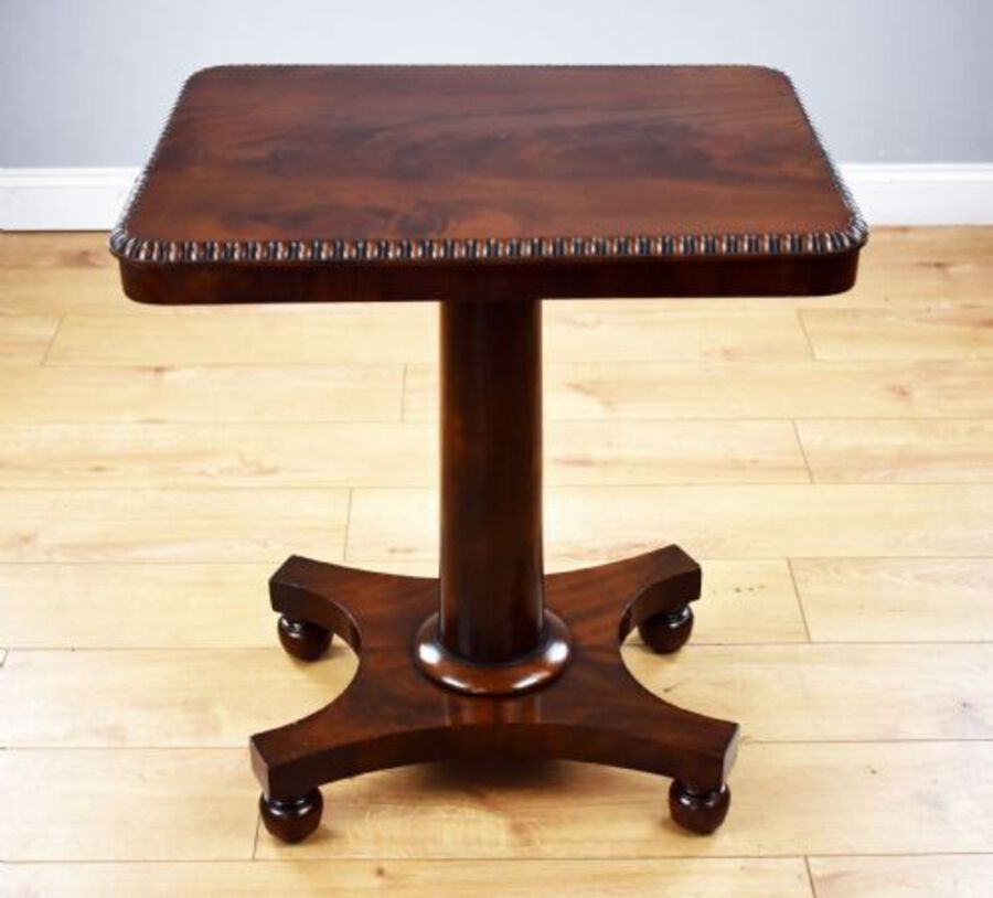 Antique William IV Flame Mahogany Occasional Table