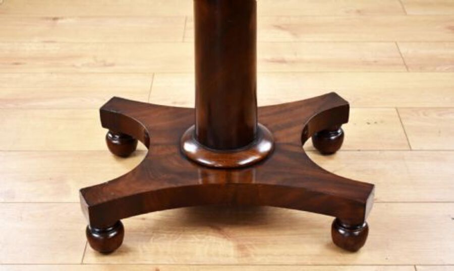 Antique William IV Flame Mahogany Occasional Table