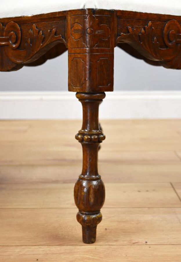 Antique Victorian Mahogany Carved Love Seat