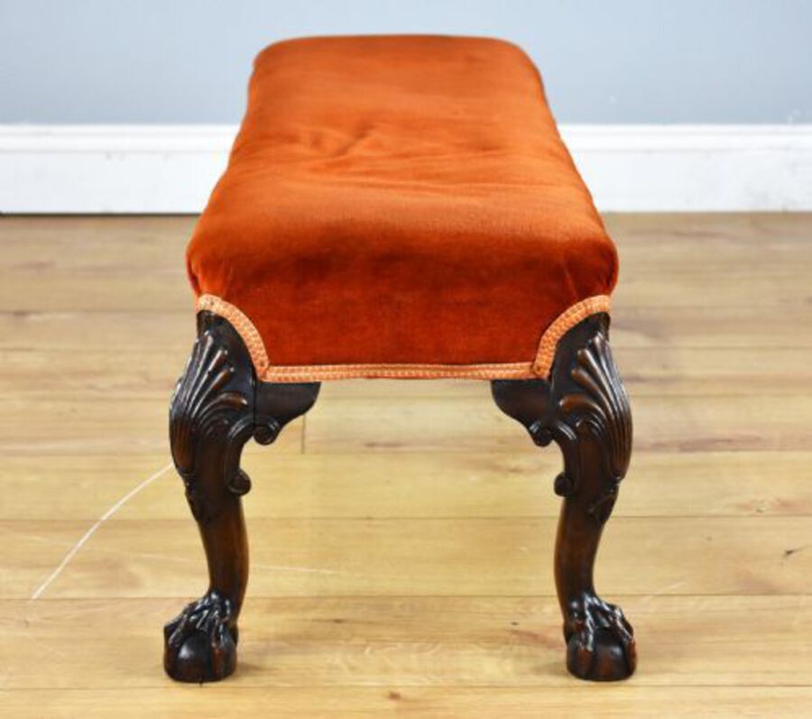 Antique Queen Anne Style Foot Stool