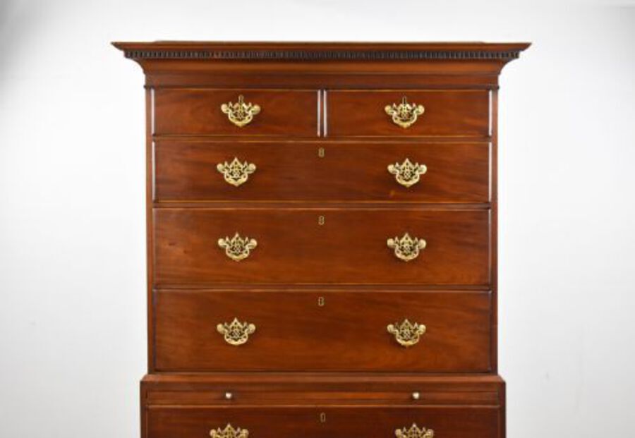 Antique George III Mahogany Chest on Chest