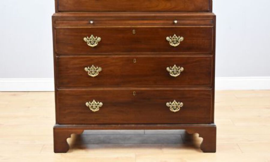 Antique George III Mahogany Chest on Chest
