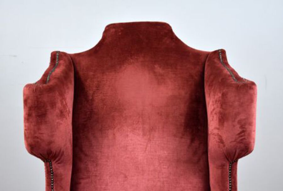 Antique Pair of Antique Wing Back Armchairs