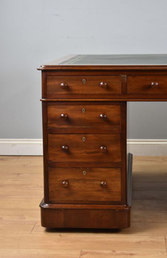 Antique Victorian Mahogany Partners Desk