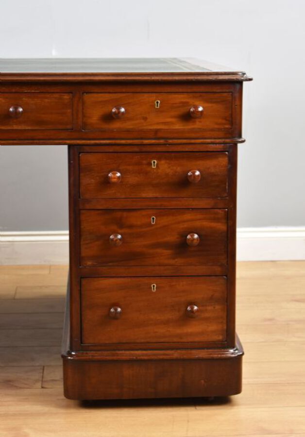 Antique Victorian Mahogany Partners Desk