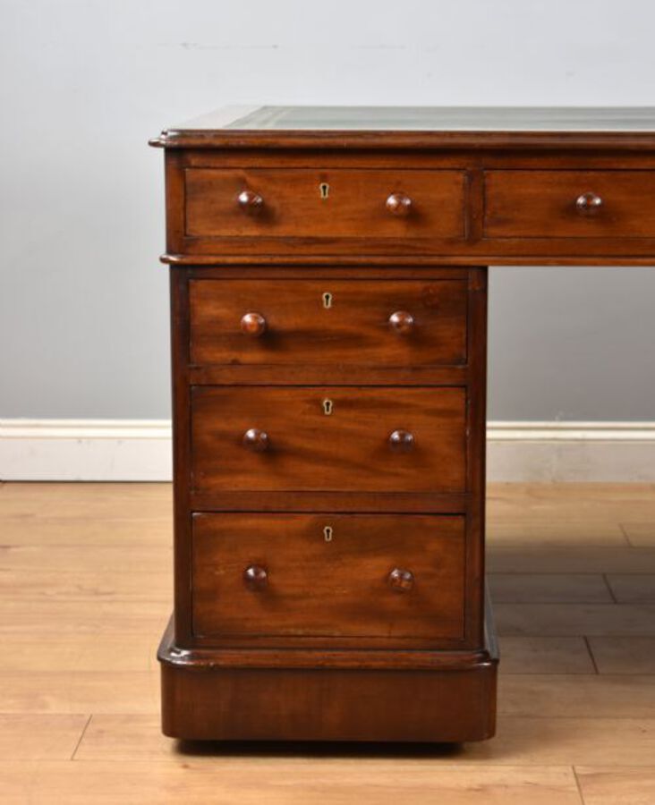 Antique Victorian Mahogany Partners Desk