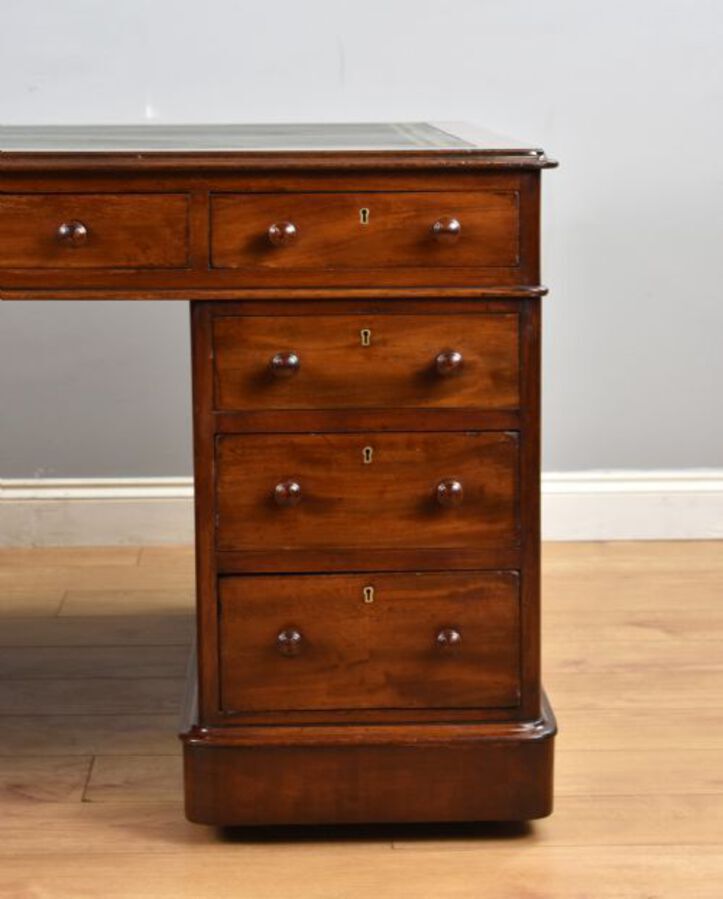 Antique Victorian Mahogany Partners Desk