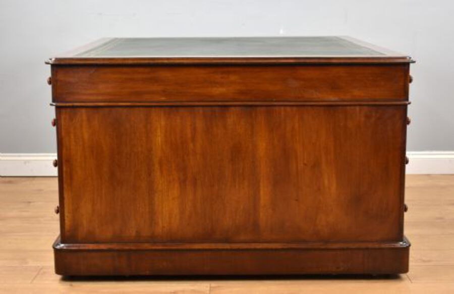 Antique Victorian Mahogany Partners Desk
