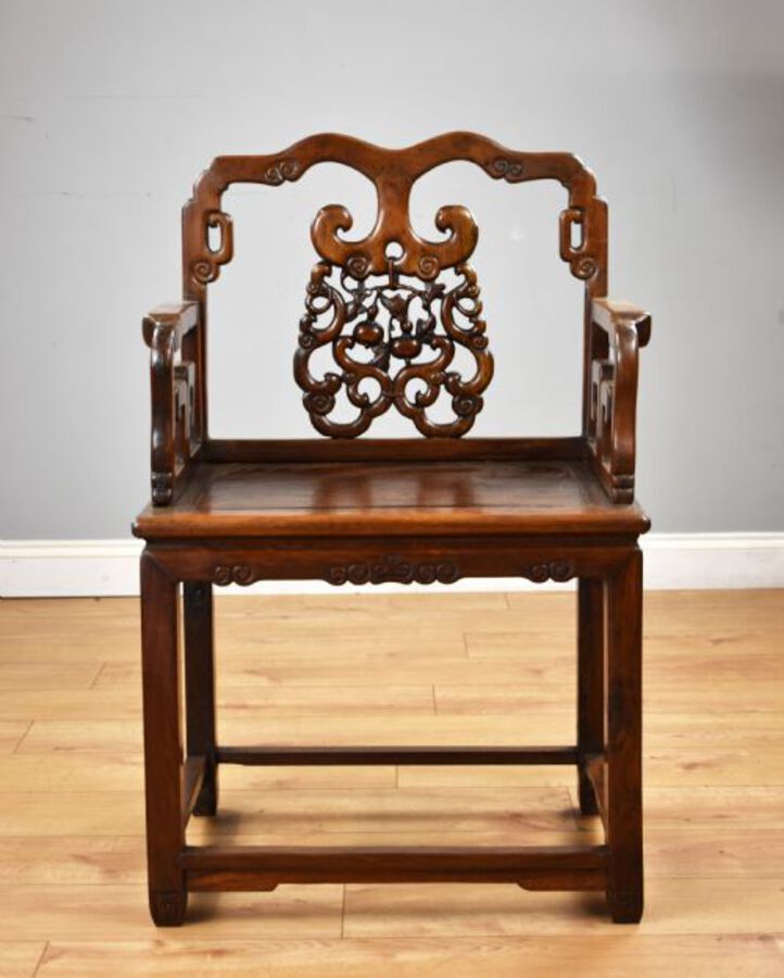 Antique 19th Century Oriental Armchair