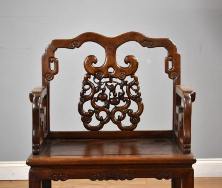 Antique 19th Century Oriental Armchair