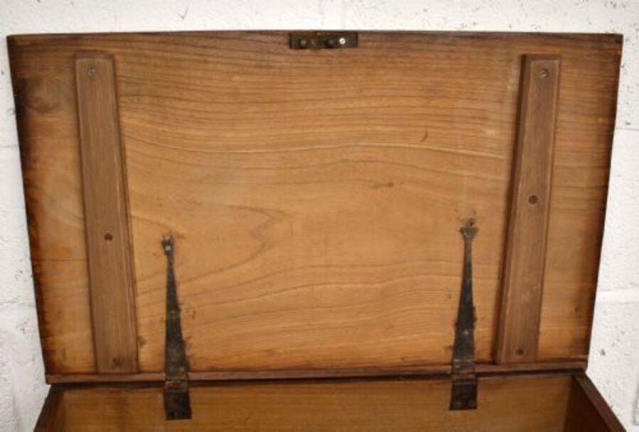 Antique George III Elm Deed Box
