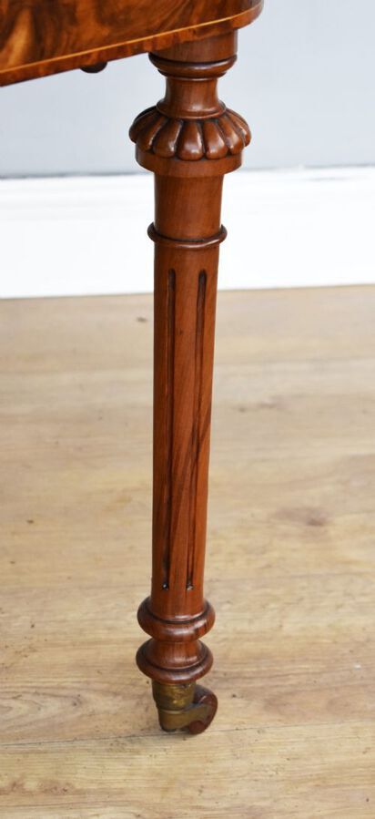 Antique Victorian Burr Walnut Inlaid Occasional Table