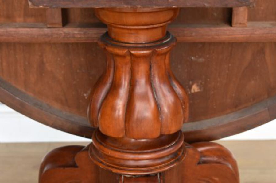 Antique Victorian Mahogany Circular Dining Table
