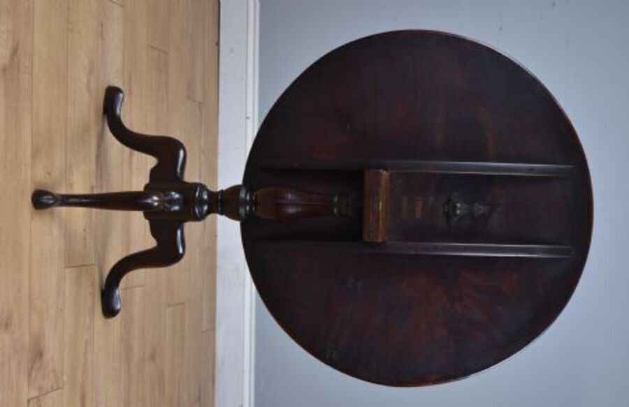 Antique George III Mahogany Tilt Top Tripod Table