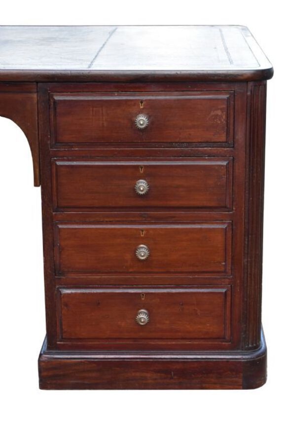 Antique Victorian Mahogany Partners Desk