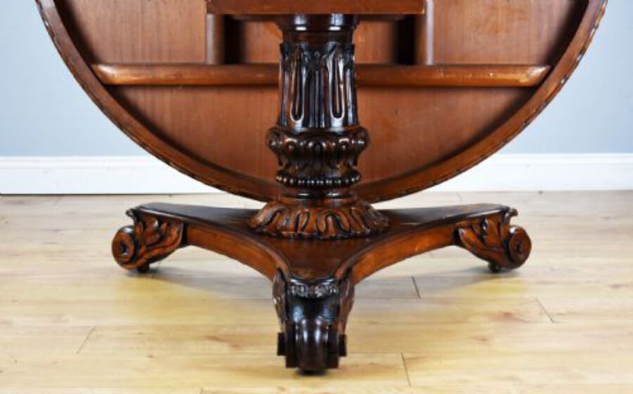Antique William IV Rosewood Circular Breakfast Table