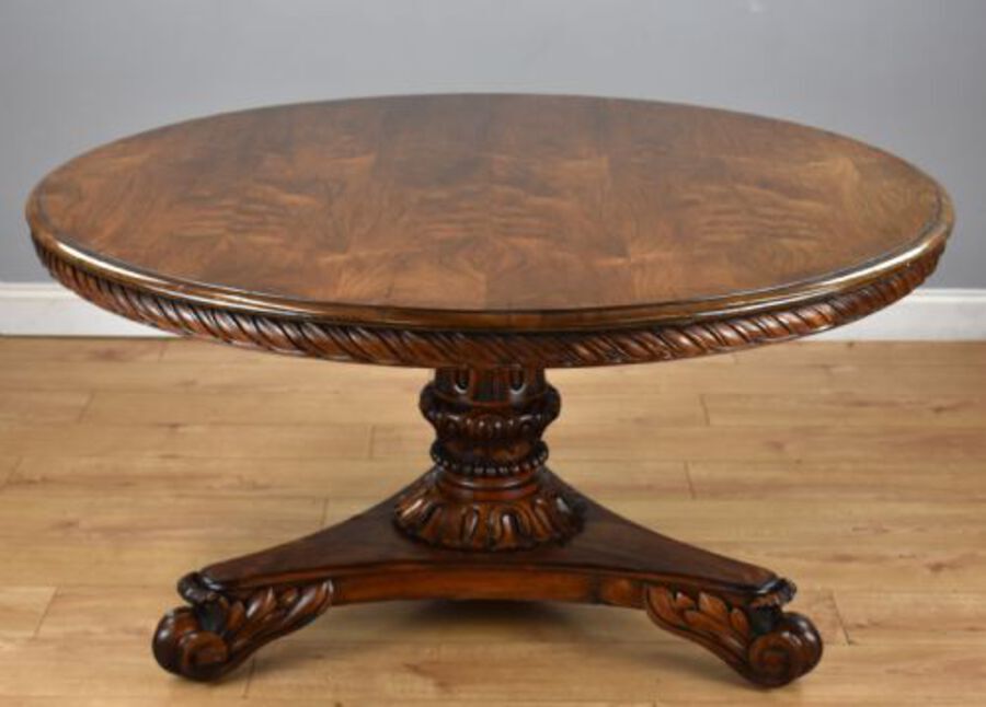 Antique William IV Rosewood Circular Breakfast Table