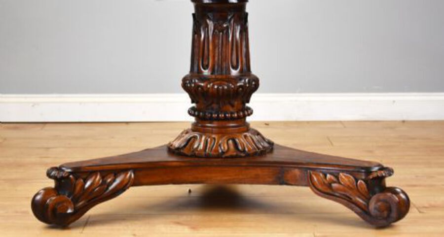 Antique William IV Rosewood Circular Breakfast Table