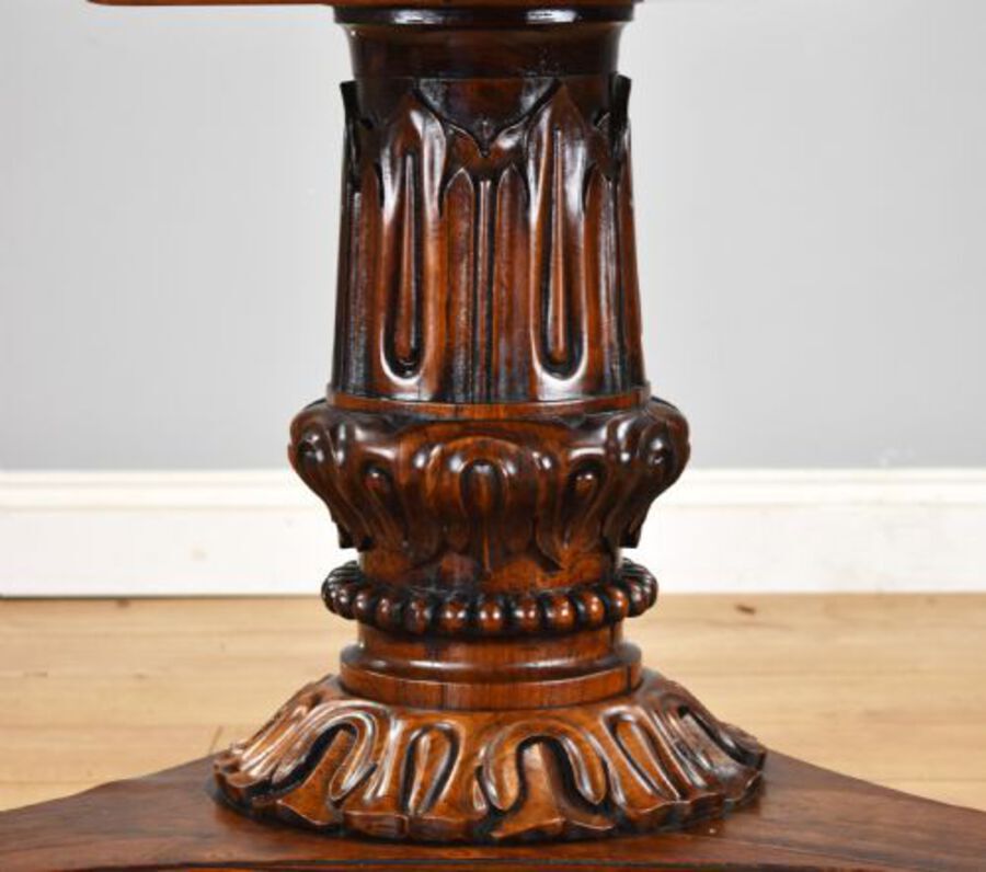 Antique William IV Rosewood Circular Breakfast Table