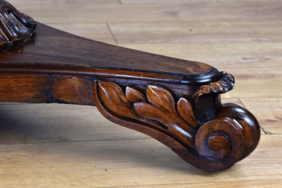 Antique William IV Rosewood Circular Breakfast Table