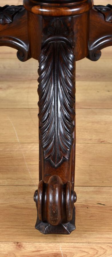 Antique Victorian Rosewood Circular Breakfast Table