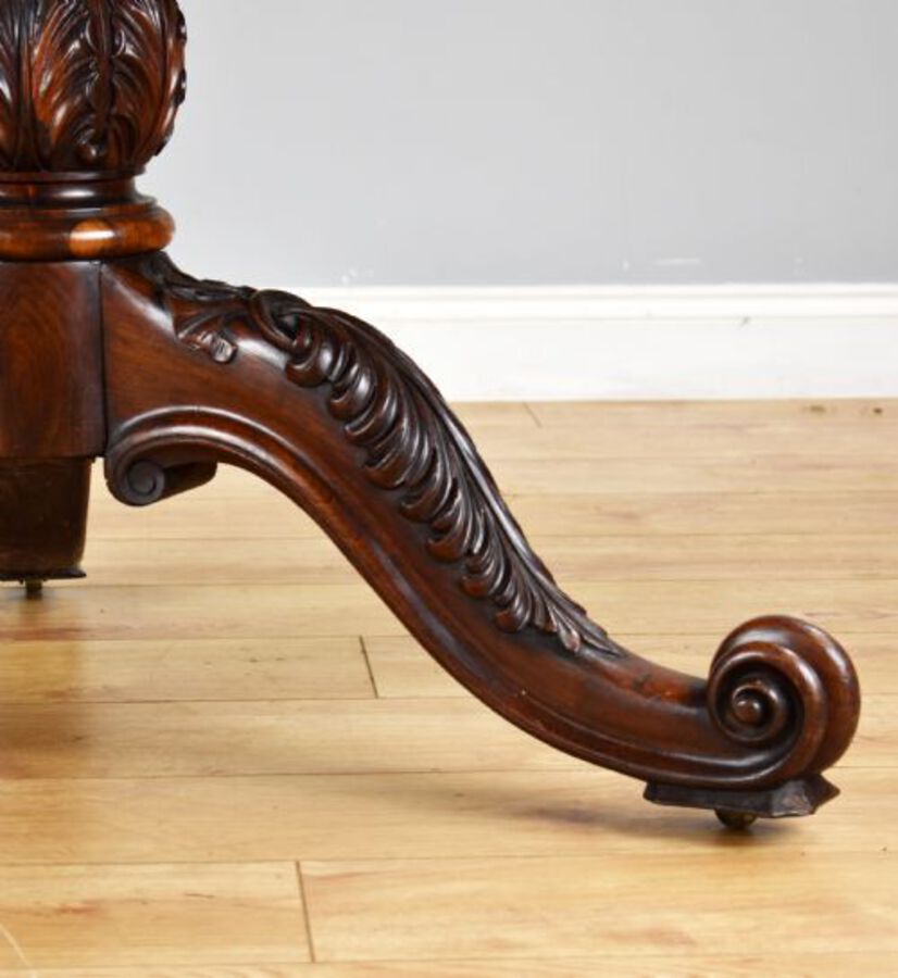 Antique Victorian Rosewood Circular Breakfast Table