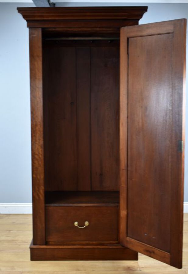 Antique Victorian Mahogany Single Door Wardrobe