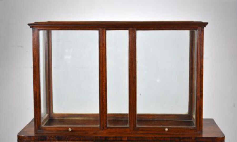 1930s Oak Glass Cased Table Top Display Cabinet