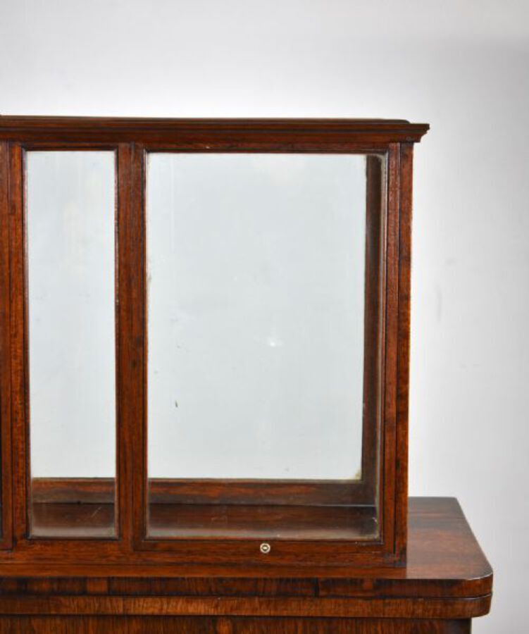 Antique 1930s Oak Glass Cased Table Top Display Cabinet