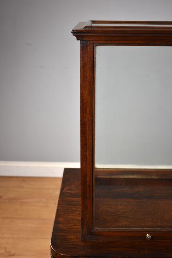 Antique 1930s Oak Glass Cased Table Top Display Cabinet