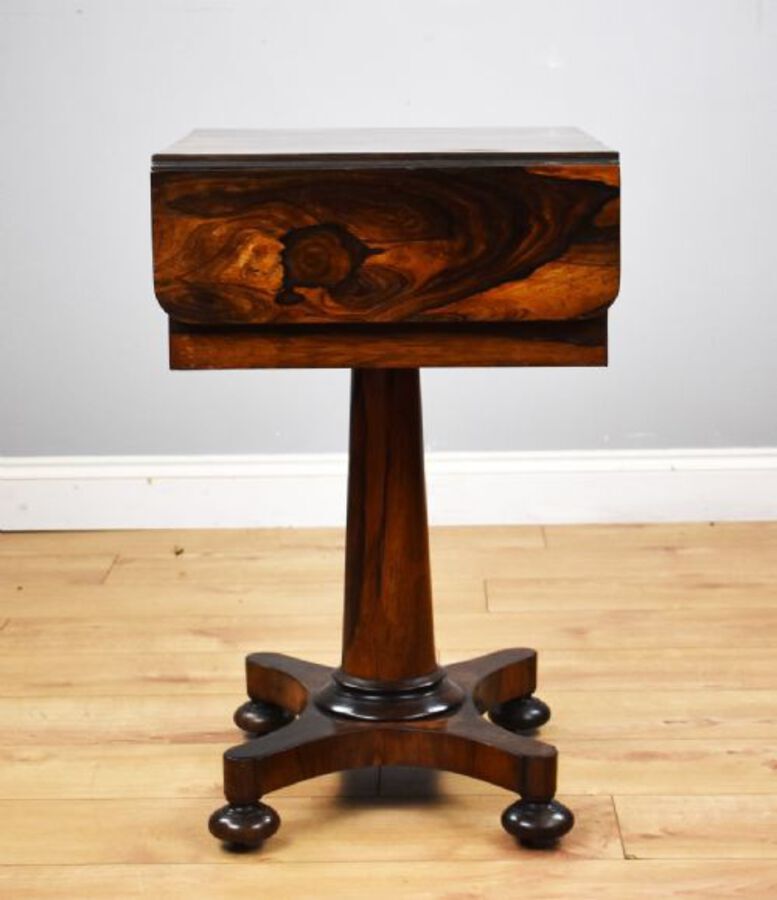 Antique Victorian Rosewood Work Table
