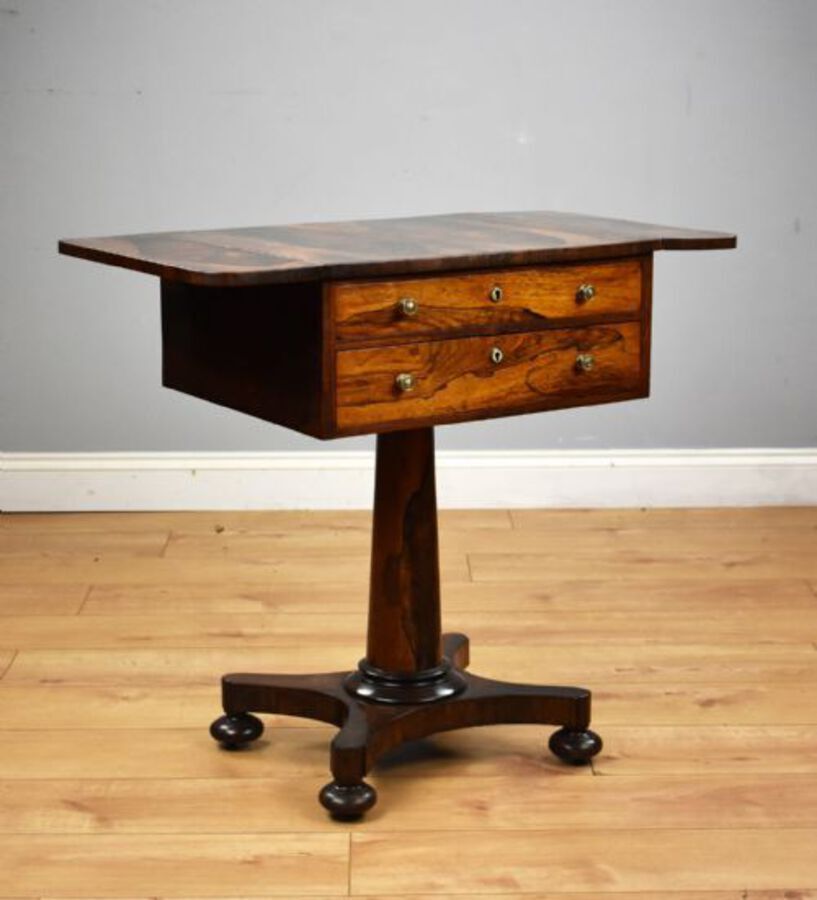 Antique Victorian Rosewood Work Table